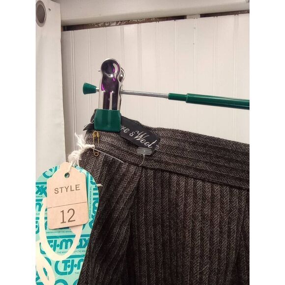 NOS with tags, VTG, 70-80s cashmere and wool wrap skirt size 12 - Picture 5 of 10